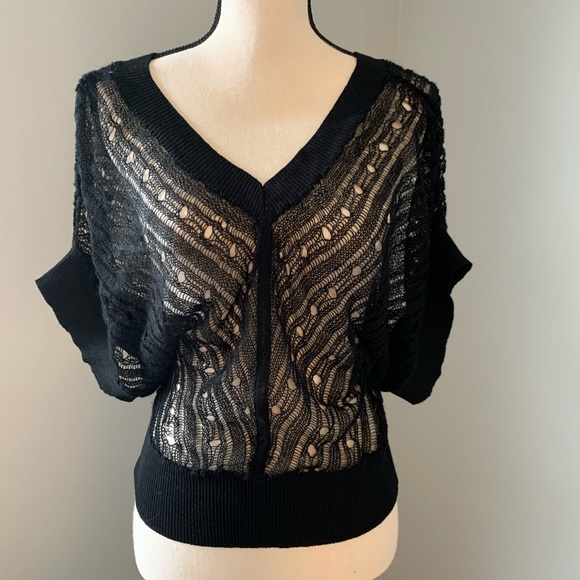 Metropark Tops - Black see through top from MetroPark